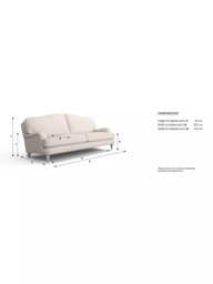 Laura Ashley Lynden Grand 4 Seater Sofa, Teak Leg - thumbnail 2