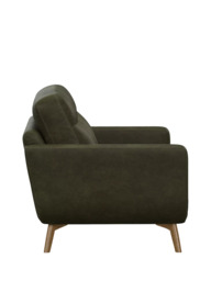 John Lewis Barbican Medium 2 Seater Leather Sofa, Light Leg - thumbnail 3