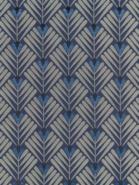 John Lewis Clifton Made to Measure Curtains or Roman Blind, Indigo - image 1