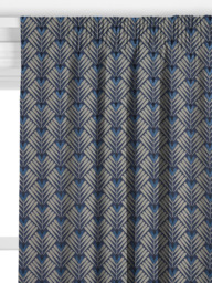 John Lewis Clifton Made to Measure Curtains or Roman Blind, Indigo - thumbnail 2