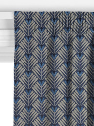 John Lewis Clifton Made to Measure Curtains or Roman Blind, Indigo - thumbnail 3
