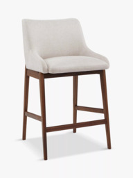 John Lewis Cara Bar Stool, Natural/American Black Walnut