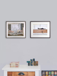 John Lewis LS Lowry 'Man Lying On A Wall 1927' Framed Print & Mount, 44 x 50.8cm - thumbnail 2
