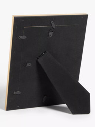 John Lewis Flat Wood-Effect Photo Frame, Black/Gold - thumbnail 2