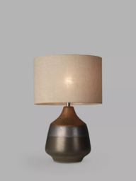 John Lewis Delaney Ceramic Table Lamp, Bronze Glaze - thumbnail 4