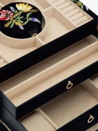 WOLF Zoe Velvet Jewellery Box, Medium - thumbnail 6