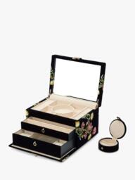 WOLF Zoe Velvet Jewellery Box, Medium - thumbnail 4