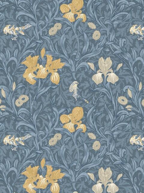 William Morris At Home Iris Made to Measure Curtains or Roman Blind, River - image 1