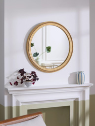 John Lewis Vintage French Round Wall Mirror, 68cm, Antique Gold - thumbnail 2