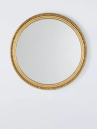 John Lewis Vintage French Round Wall Mirror, 68cm, Antique Gold - thumbnail 1