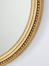 John Lewis Vintage French Round Wall Mirror, 68cm, Antique Gold - thumbnail 3