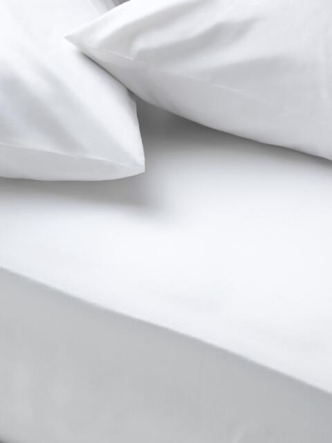 John Lewis Egyptian Cotton Percale Easy Care 260 Thread Count Extra Deep Fitted Sheet - image 1