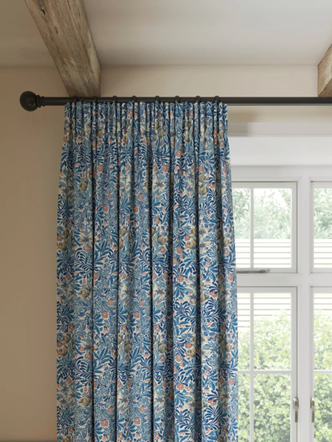 Morris & Co. Bower Pair Lined Pencil Pleat Curtains - image 1