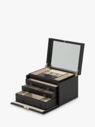 WOLF Palermo Leather Jewellery Box, Large - thumbnail 3