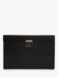 WOLF Palermo Leather Jewellery Box, Large - thumbnail 1