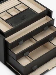 WOLF Palermo Leather Jewellery Box, Large - thumbnail 4