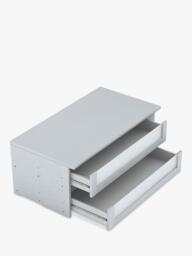 John Lewis Aspen Wardrobe Internal Drawers with Glass Fronts, Set of 2 - thumbnail 4