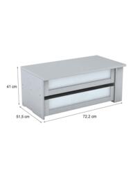 John Lewis Aspen Wardrobe Internal Drawers with Glass Fronts, Set of 2 - thumbnail 5