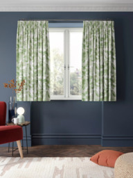 Harlequin Grounded Green Pair Lined Pencil Pleat Curtains, Green - thumbnail 6