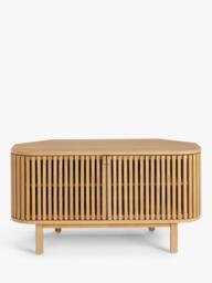 John Lewis Slatted II Corner TV Unit - thumbnail 2