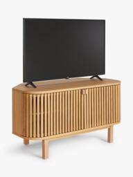 John Lewis Slatted II Corner TV Unit - thumbnail 3