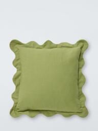 John Lewis x Sanderson Boxwood Cushion, Avocado/Pink - thumbnail 2