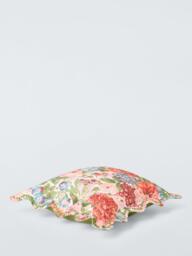 John Lewis x Sanderson Boxwood Cushion, Avocado/Pink - thumbnail 3