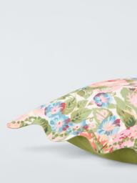 John Lewis x Sanderson Boxwood Cushion, Avocado/Pink - thumbnail 4