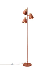 MADE Albert 3 Light Floor Lamp, Red - thumbnail 1