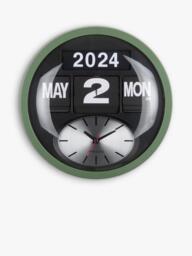 Karlsson Round Flip Analogue Wall Clock, 32cm - thumbnail 1