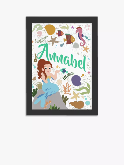 Treat Republic Personalised Mermaid Framed Print - image 1