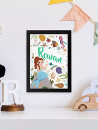 Treat Republic Personalised Mermaid Framed Print - thumbnail 2