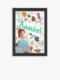 Treat Republic Personalised Mermaid Framed Print - thumbnail 3