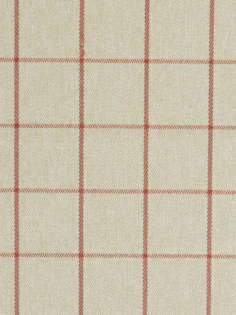 John Lewis Classic Check Made to Measure Curtains or Roman Blind, Auburn - image 1