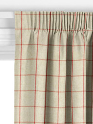 John Lewis Classic Check Made to Measure Curtains or Roman Blind, Auburn - thumbnail 3