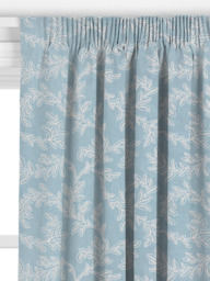 John Lewis Acanthus Made to Measure Curtains or Roman Blind, Blue - thumbnail 2