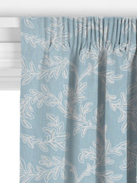 John Lewis Acanthus Made to Measure Curtains or Roman Blind, Blue - thumbnail 3