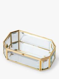 kate spade new york 'Treasure You' Bevelled Glass Jewellery Box, Clear - thumbnail 3