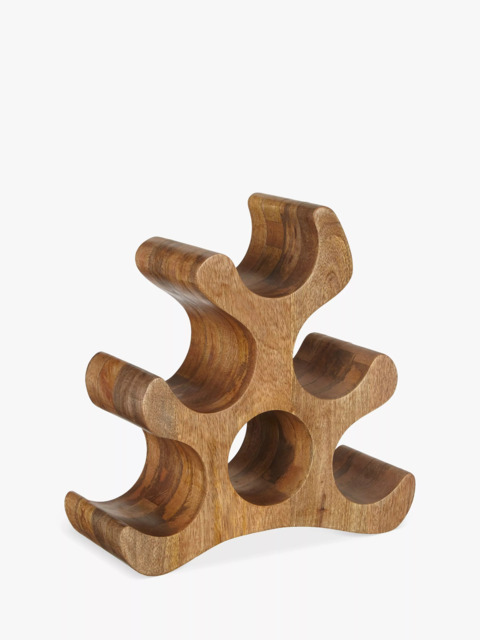 John Lewis Wine Rack, 6 Bottle, FSC-Certified (Mango Wood) - image 1