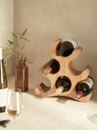 John Lewis Wine Rack, 6 Bottle, FSC-Certified (Mango Wood) - thumbnail 2