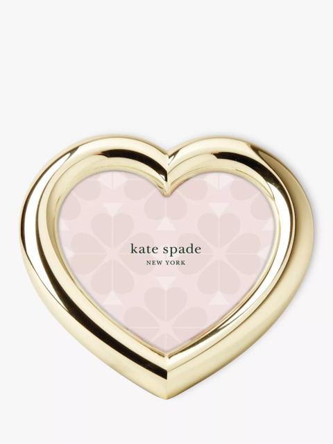 "kate spade new york A Charmed Life Mini Heart Photo Frame, 3 x 3"""