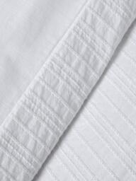 John Lewis Salcombe Pure Cotton Embroidered Percale Duvet Cover Set, White - thumbnail 4