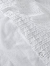 John Lewis Salcombe Pure Cotton Embroidered Percale Duvet Cover Set, White - thumbnail 5