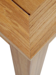Barlow Tyrie Linear Rectanglar Wooden Garden Dining Table, 150cm, Teak - thumbnail 2