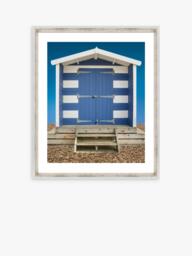 Brookpace Lascelles 'Beach Hut' Framed Print, 66 x 56cm, Blue - thumbnail 1