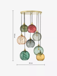 MADE Ilaria Cluster Pendant, 8 Light, Multi - thumbnail 6