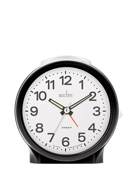 Acctim Emma Silent Sweep Analogue Alarm Clock - image 1