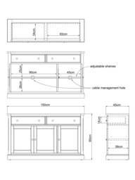 John Lewis Foxmoor Sideboard, FSC-Certified, Oak/Natural - thumbnail 6