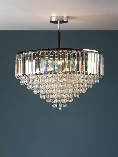 Laura Ashley Vienna Semi Flush Ceiling Light - image 1