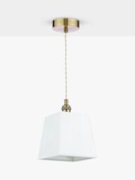 Laura Ashley Square Porcelain Pendant Ceiling Light, Set of 2, Cream - thumbnail 3